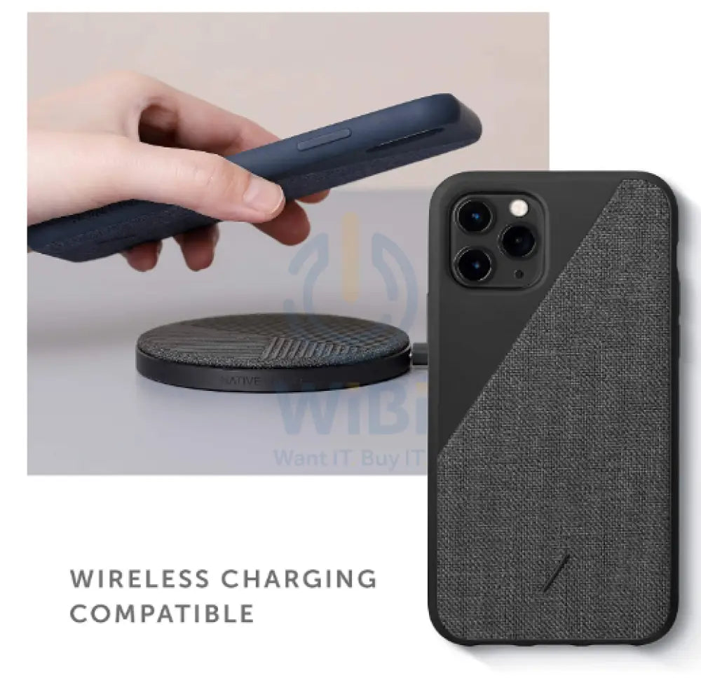 Native Union iPhone 11 Pro - Clic Canvas Case - Black Accessories > Mobiles & Tablets > Mobiles > Screen Protectors &