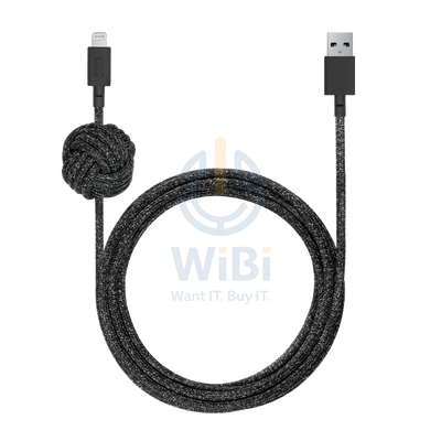 Native Union Night Cable - USB A to Lightning - 3M - Cosmos Black Accessories > Cables & Converters > Cables