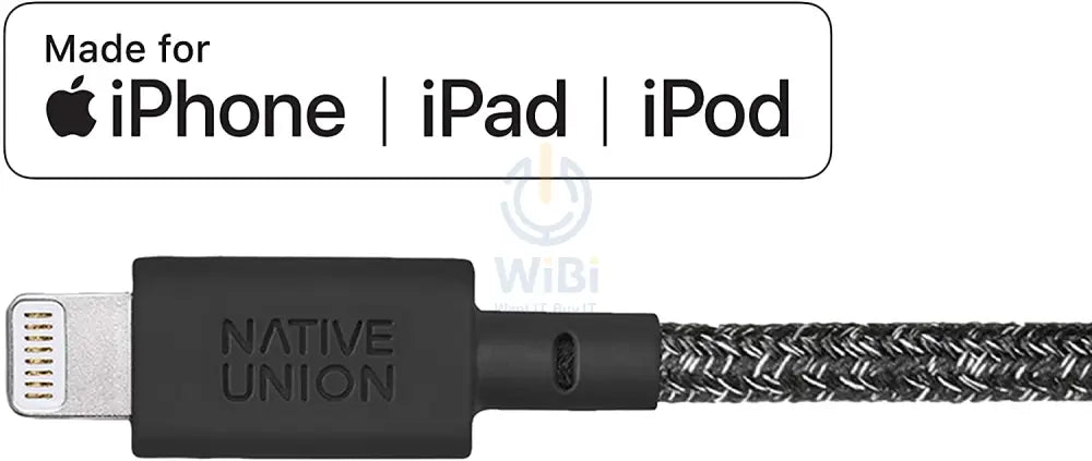 Native Union Night Cable - USB A to Lightning - 3M - Cosmos Black Accessories > Cables & Converters > Cables