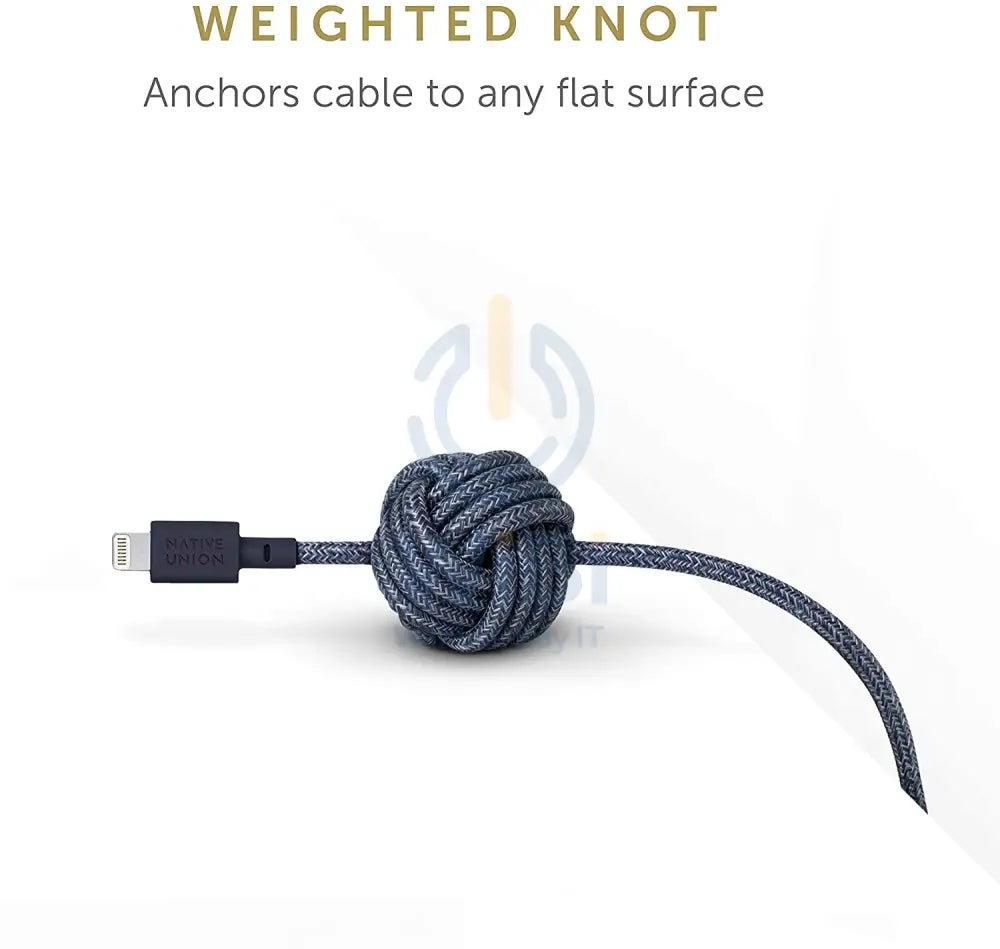 Native Union Night Cable - USB A to Lightning - 3M - Indigo Accessories > Cables & Converters > Cables