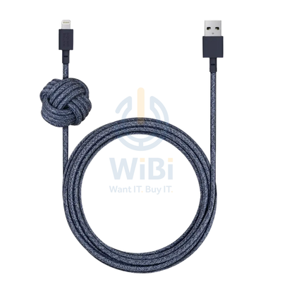 Native Union Night Cable - USB A to Lightning - 3M - Indigo Accessories > Cables & Converters > Cables