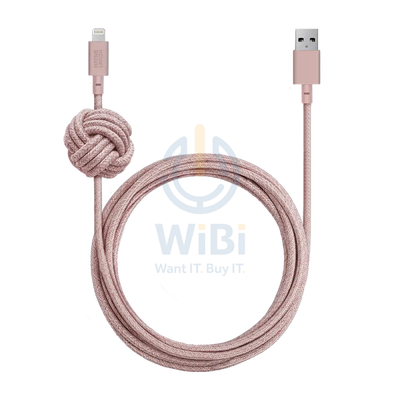 Native Union Night Cable - USB A to Lightning - 3M - Rose Accessories > Cables & Converters > Cables