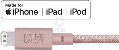 Native Union Night Cable - USB A to Lightning - 3M - Rose Accessories > Cables & Converters > Cables