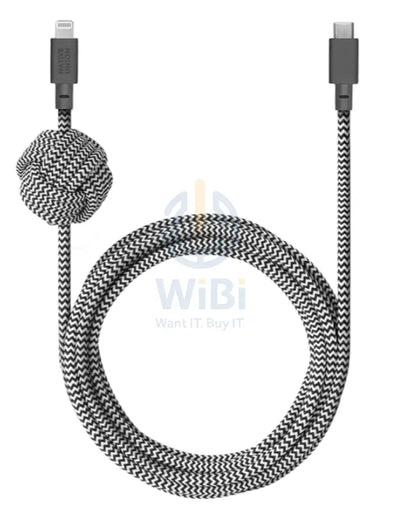 Native Union Night Cable USB-C to Lightning - 3 Meter / Zebra Accessories > Cables & Converters > Cables