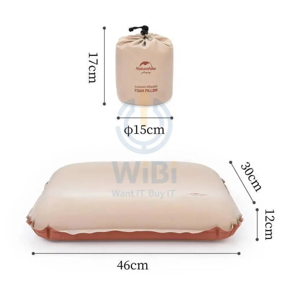 Naturehike 3D Comfortable Silent Foam Pillow - Apricot Outdoor & Travel > Pillows
