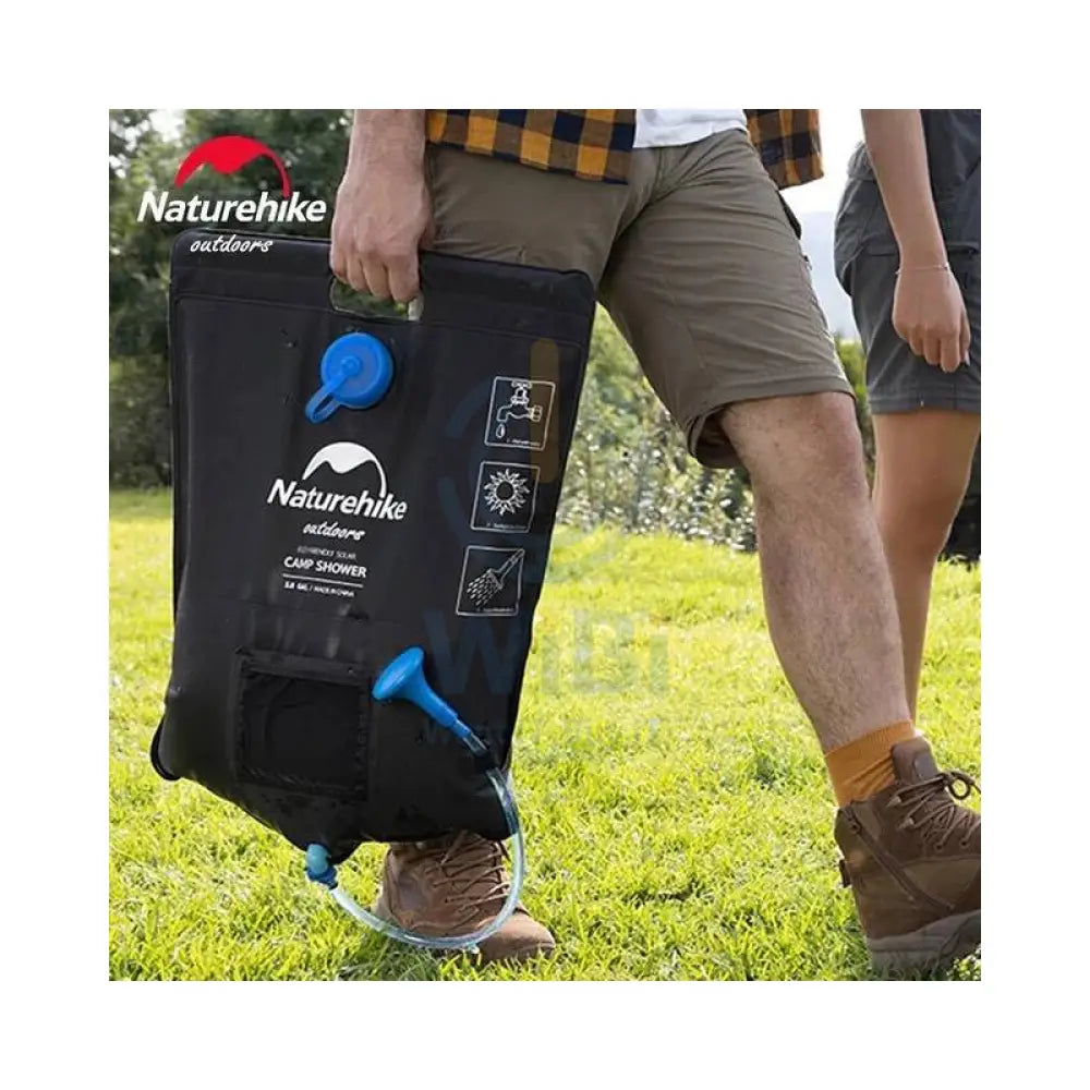 Naturehike Dawn Bath Outdoor Solar Shower - Black Outdoor & Travel