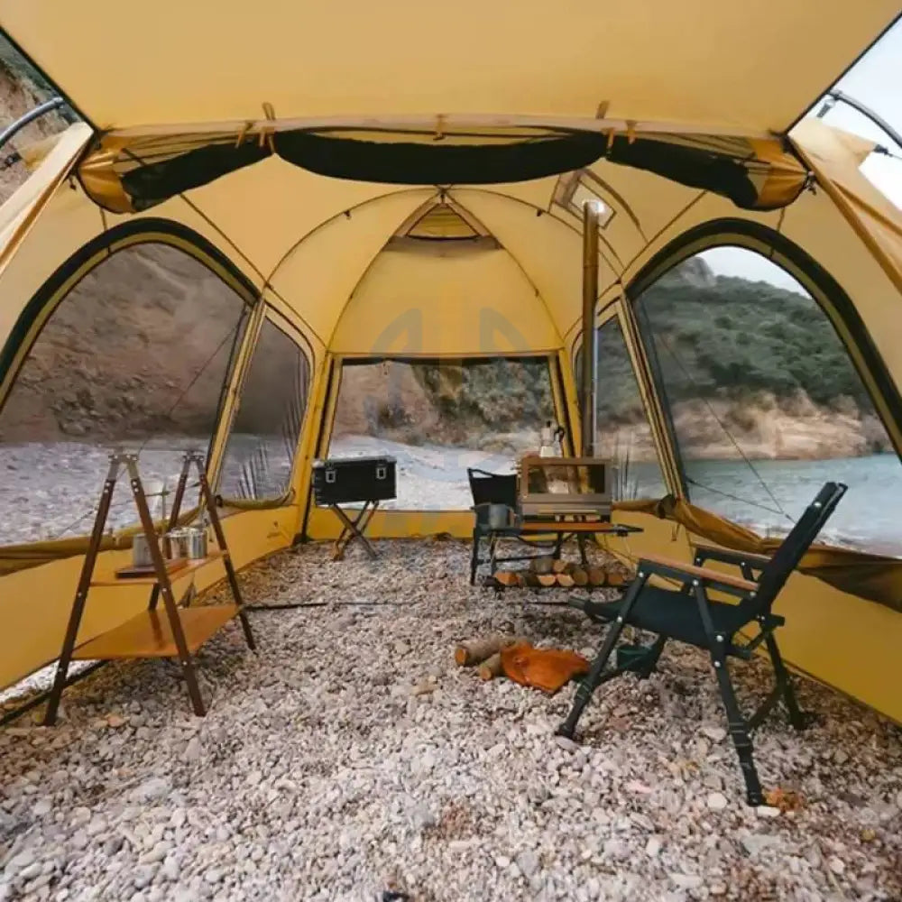 Naturehike Dune 10.9 One Bedroom & One Room Tent With Stack Nozzle - Earthy Yellow Outdoor & Travel > Tents