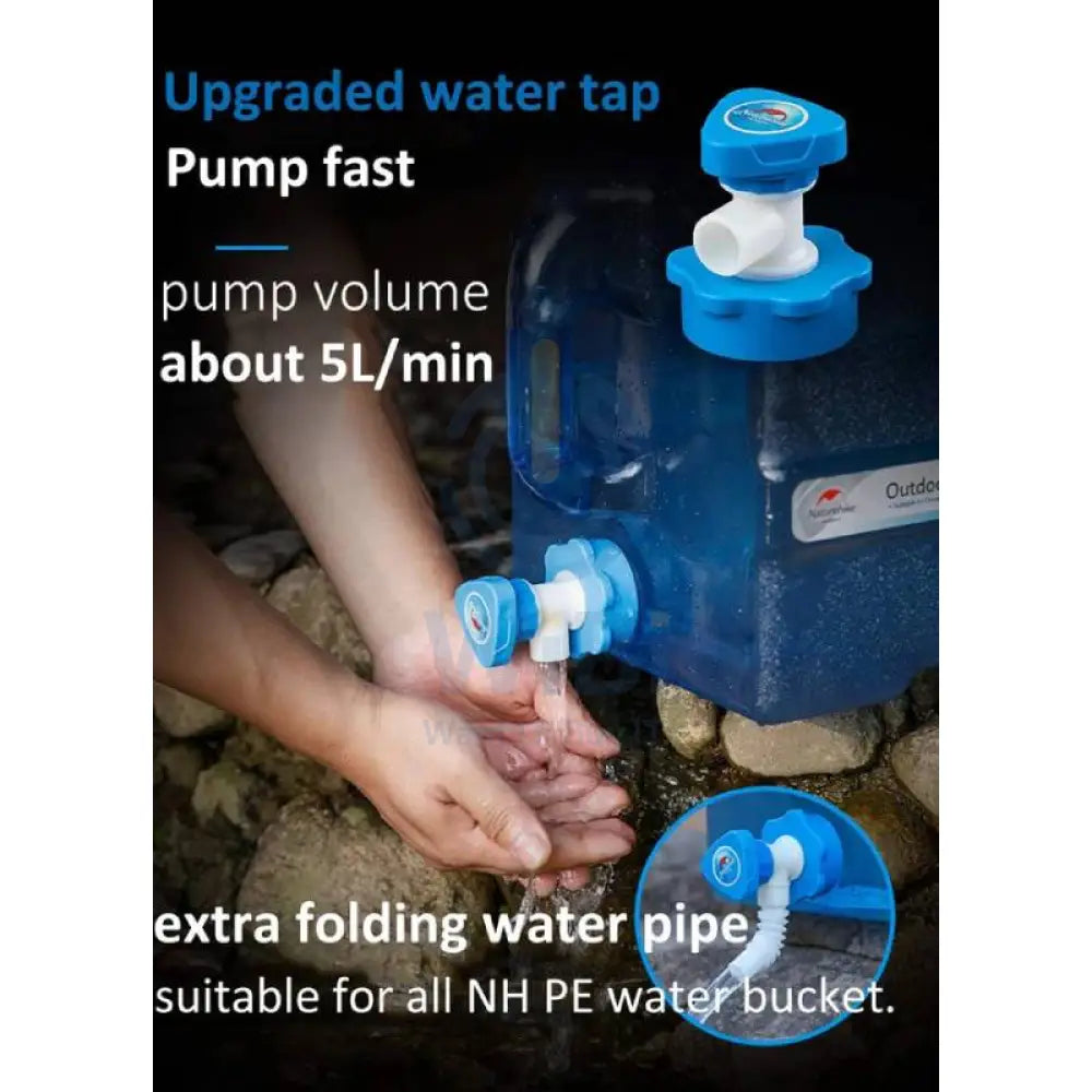 Naturehike PC 7 Grade Outdoor Water Container - 24L / Blue Transparent Outdoor & Travel