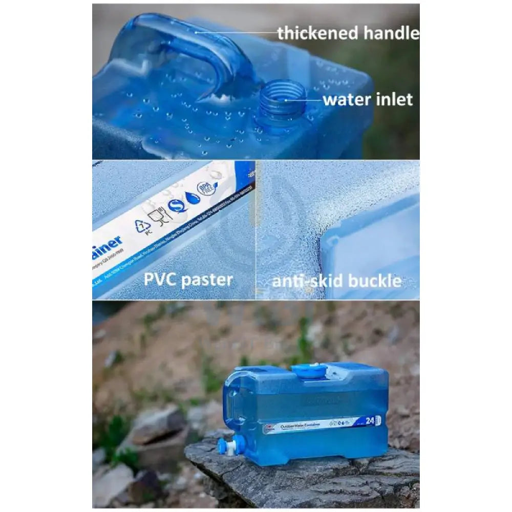 Naturehike PC 7 Grade Outdoor Water Container - 24L / Blue Transparent Outdoor & Travel