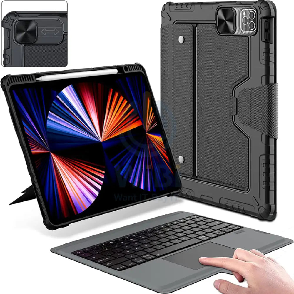 Nillkin Bumper Combo Keyboard Case - Apple iPad Pro / 12.9inch / 2020 / 2021 / 2022 Accessories > Mobiles & Tablets