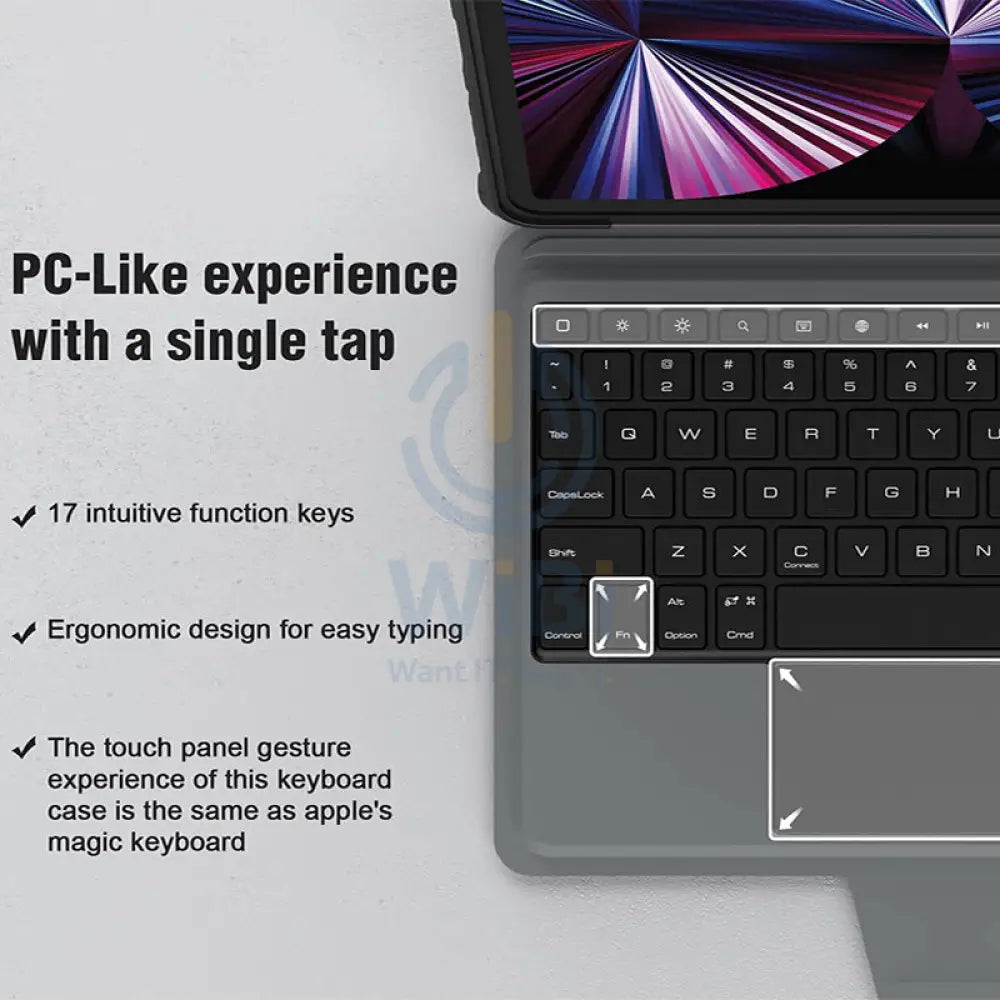 Nillkin Bumper Combo Keyboard Case - Apple iPad Pro / 12.9inch / 2020 / 2021 / 2022 Accessories > Mobiles & Tablets