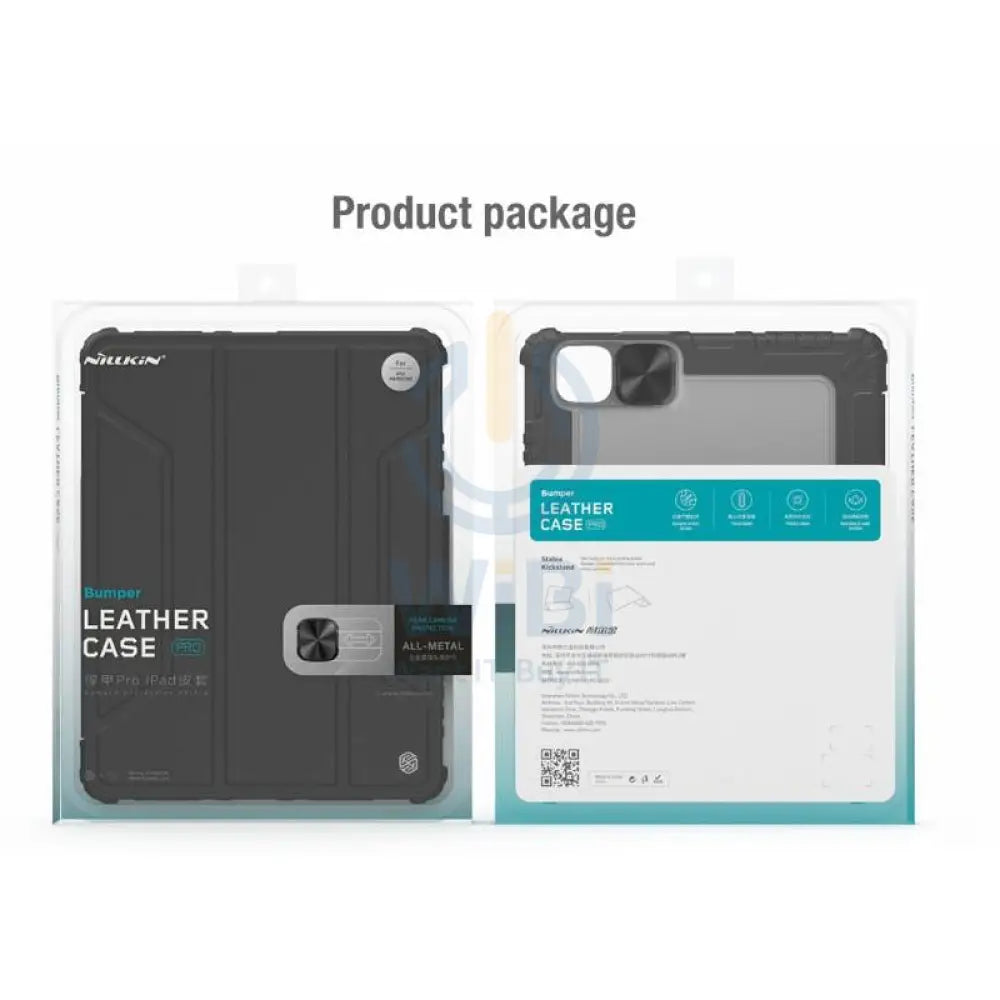Nillkin Rugged Leather Case for iPad 10.2 2019/2022 With Camera Cover Pencil Holder Cover Shockproof Tablet case
