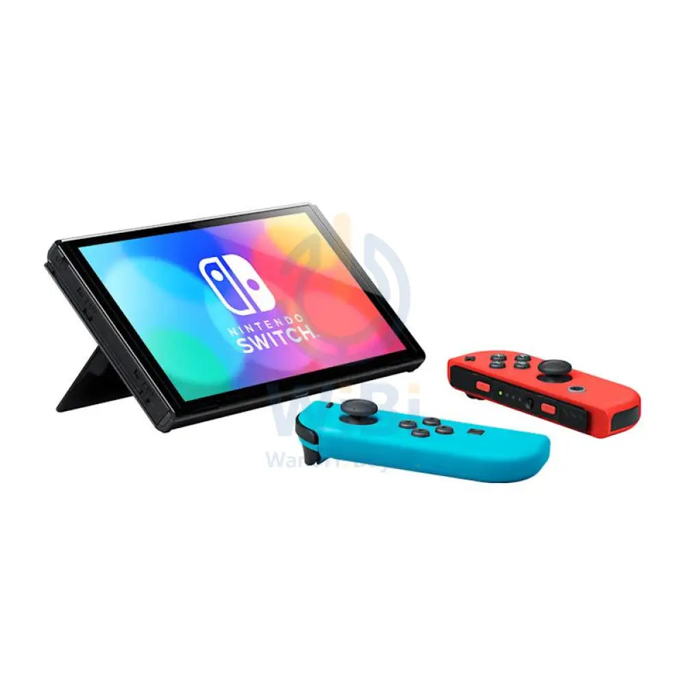 Nintendo Switch Console - OLED Model w/ Neon Red & Neon Blue Joy-Con Gaming Consoles > Gaming Zone