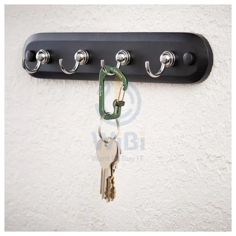 NiteIze Aluminum #4 SlideLock Carabiner - Olive Cool Gadgets