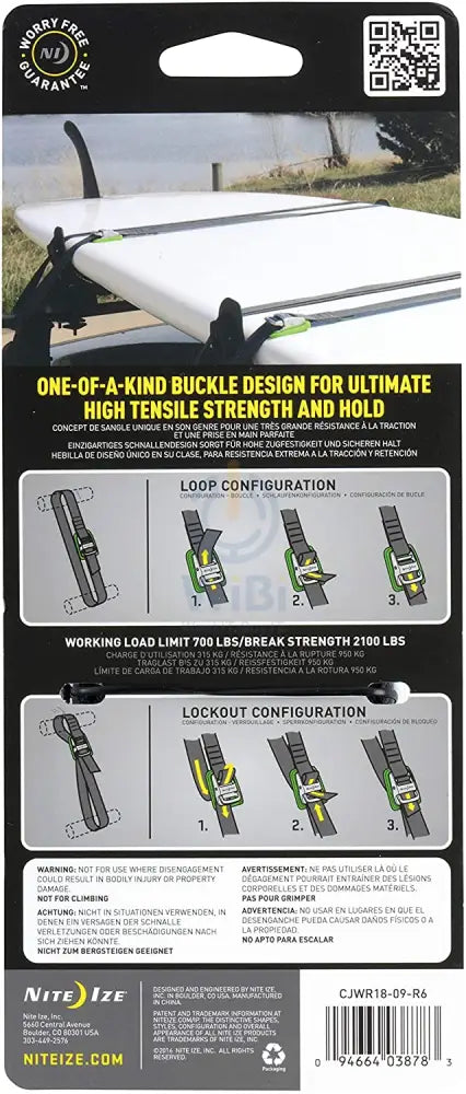 NiteIze CamJam® Tie Down Strap 18 ft. Accessories > Other Accessories