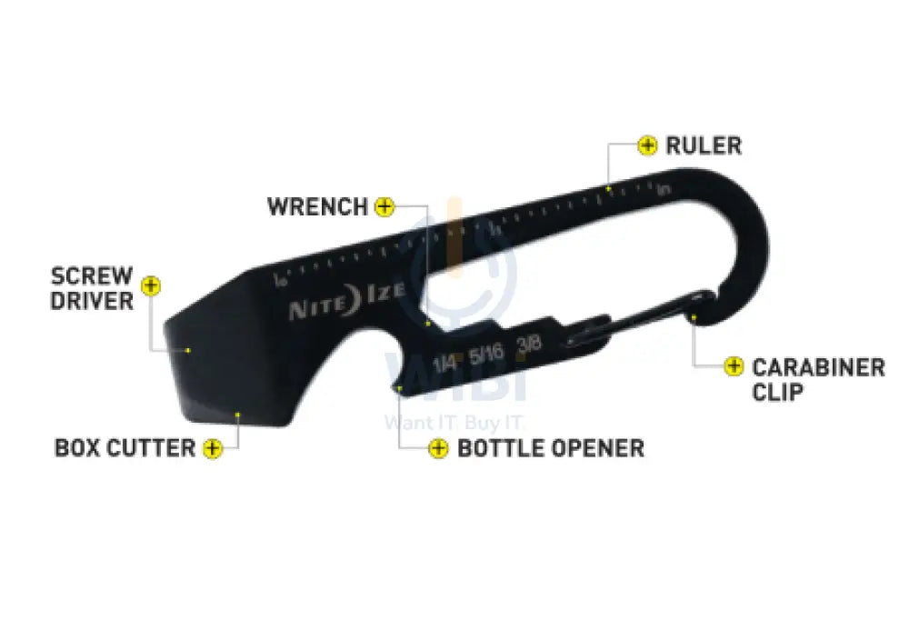NiteIze DoohicKey® Key Tool - Black Accessories > Other Accessories