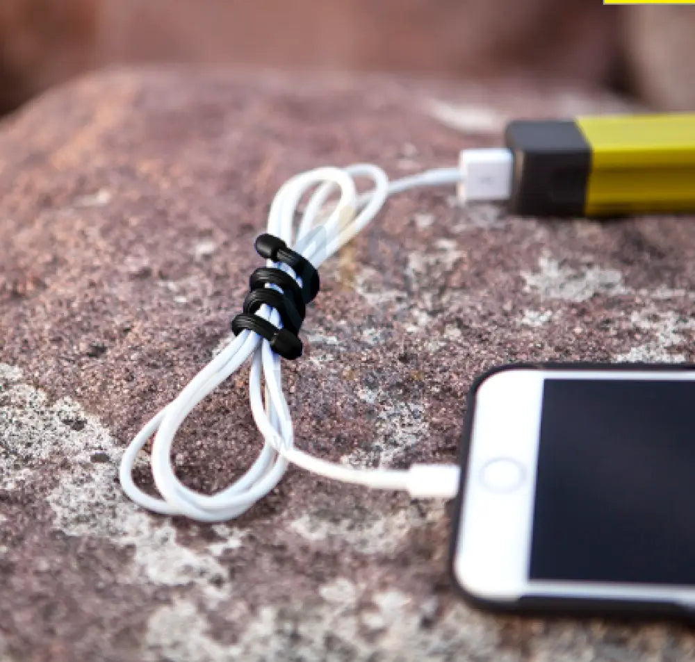 NiteIze Gear Tie® Reusable Rubber Twist Tie 6 in. - 2 Pack - Black Accessories > Other Accessories