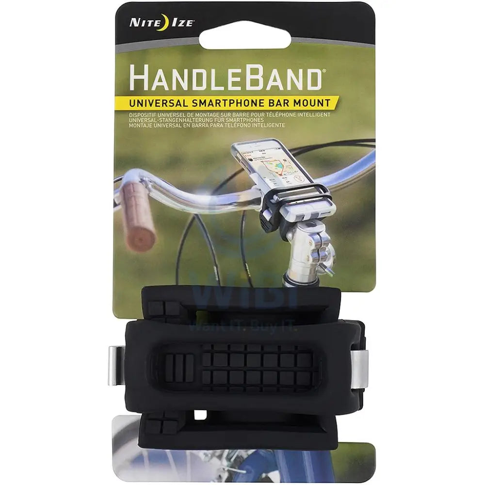 NiteIze HandleBand® Universal Smartphone Bar Bike Mount - Black Accessories > Mobiles & Tablets > Mobiles > Mobile