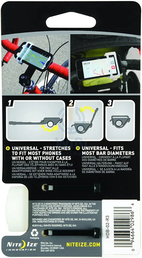 NiteIze HandleBand® Universal Smartphone Bar Bike Mount - Clear Accessories > Mobiles & Tablets > Mobiles > Mobile