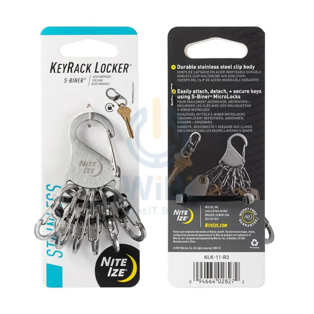 NiteIze KeyRack Locker® Steel - S-Biner® Accessories > Other Accessories