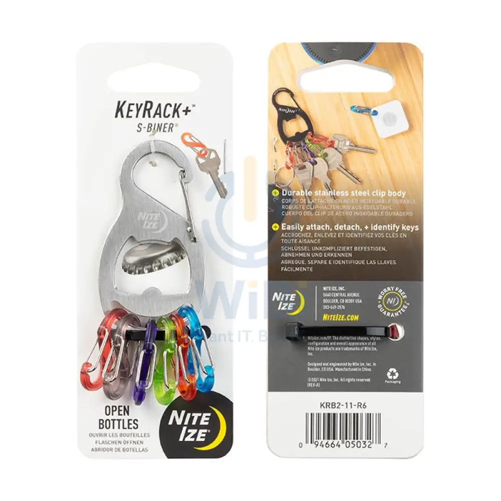 Niteize KeyRack + ™ S-Biner® - Stainless Steel - Stainless Steel Accessories > Other Accessories