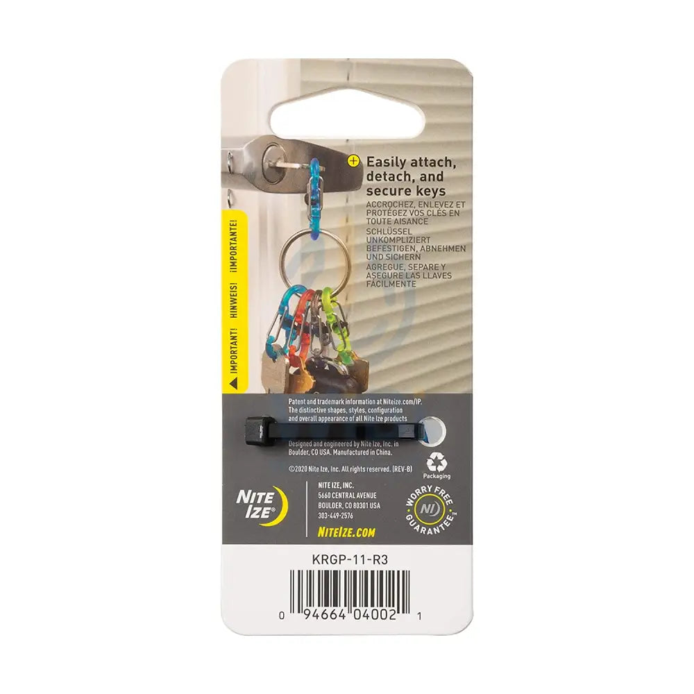NiteIze KeyRing Locker™ S-Biner® Stainless Steel - Spectrum - Spectrum Accessories > Other Accessories