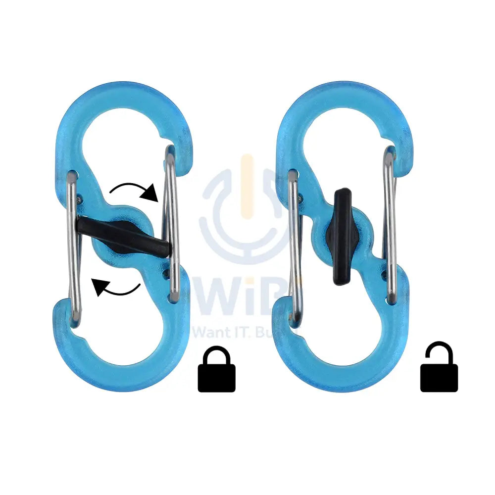 NiteIze KeyRing Locker™ S-Biner® Stainless Steel - Spectrum - Spectrum Accessories > Other Accessories