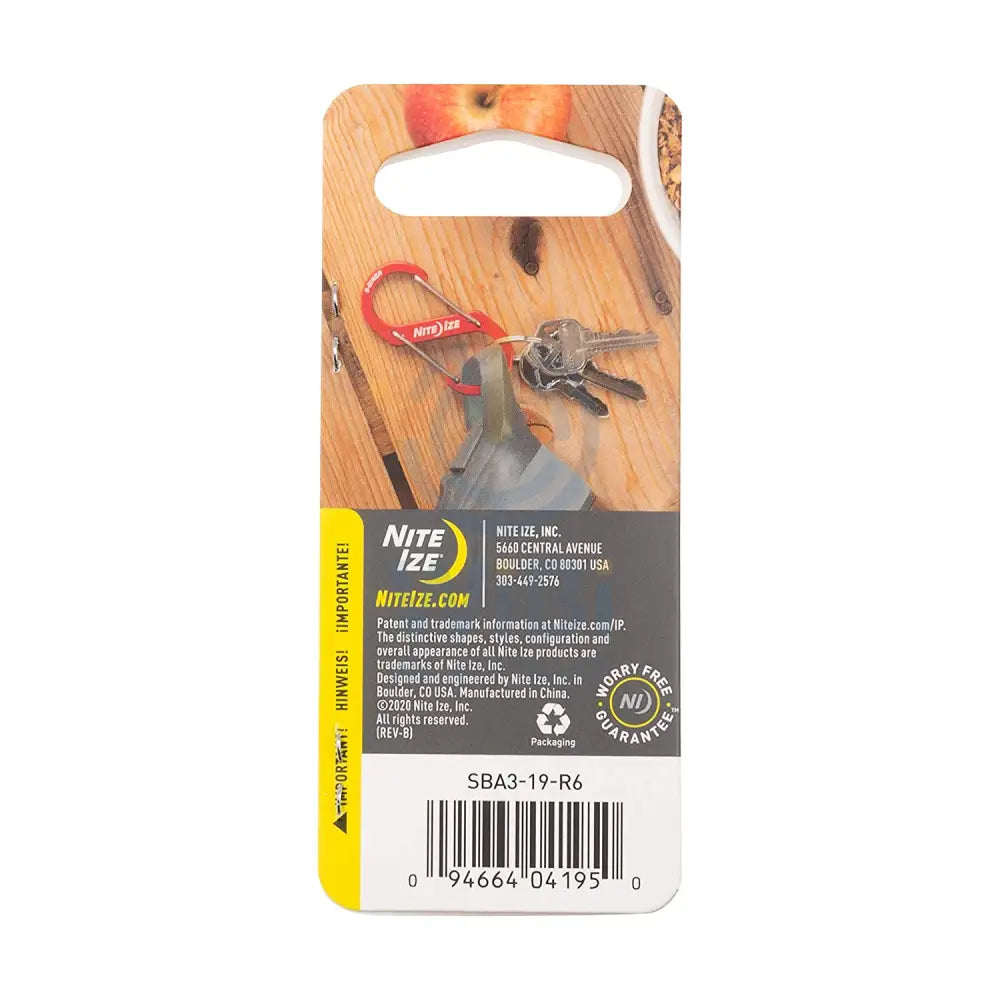 NiteIze S-Biner CarabinerAL#3 - Orange Accessories > Other Accessories