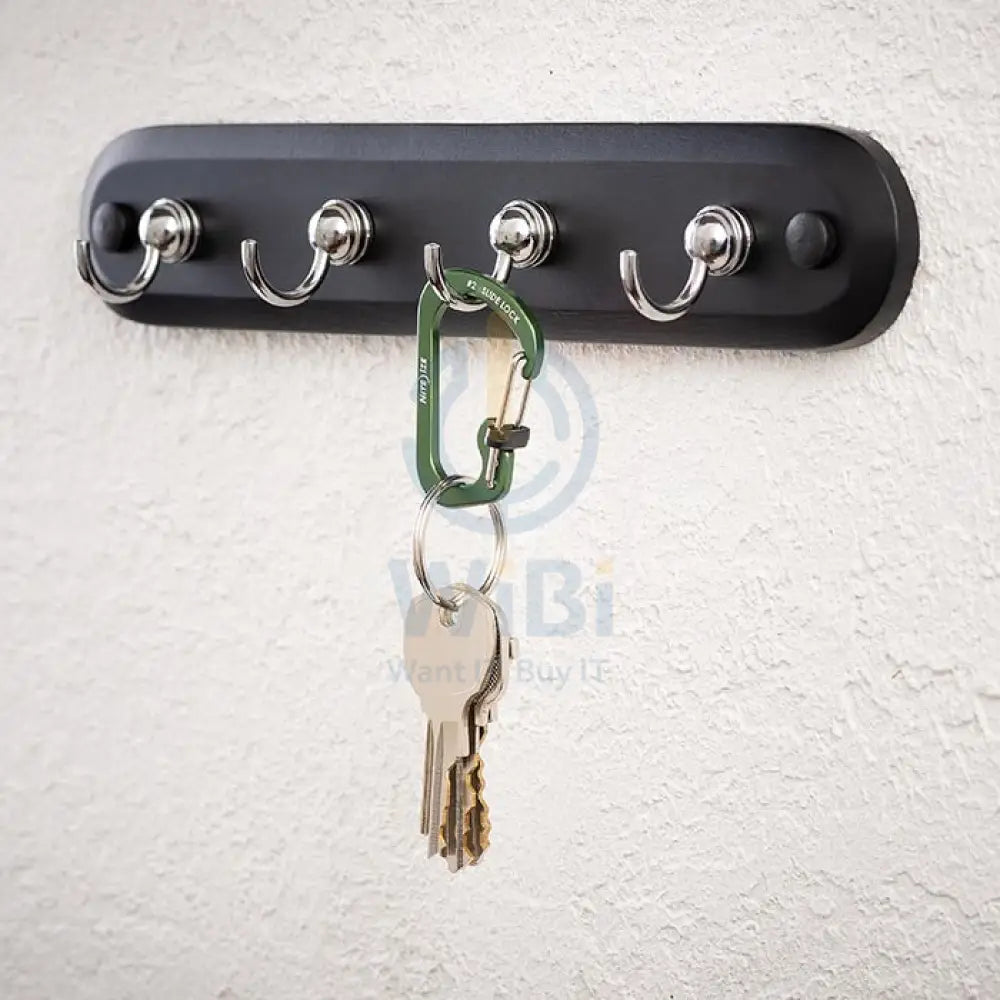 NiteIze SlideLock® Carabiner Aluminum #3 - Olive Accessories > Other Accessories