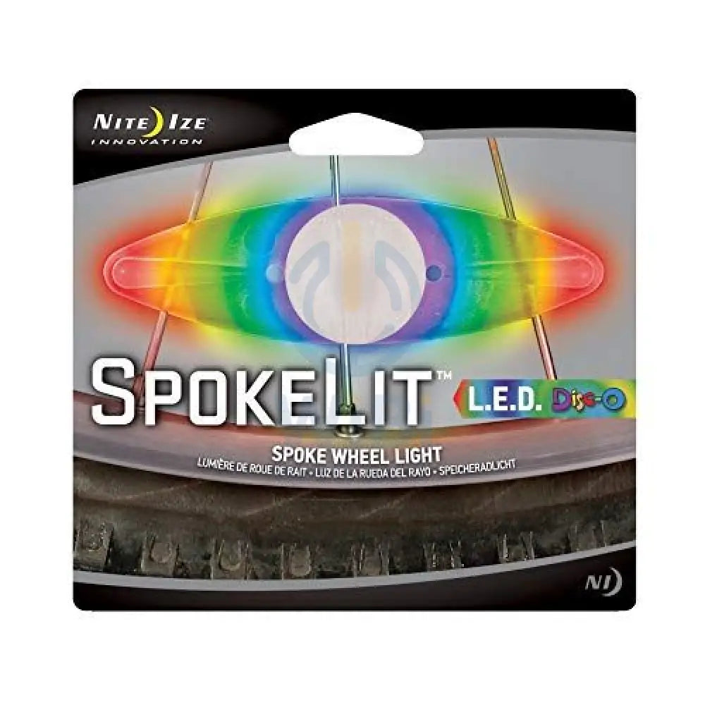 NiteIze SpokeLit® LED Bike Wheel Light - Disc-O - 1 Pack Accessories > Smart Devices