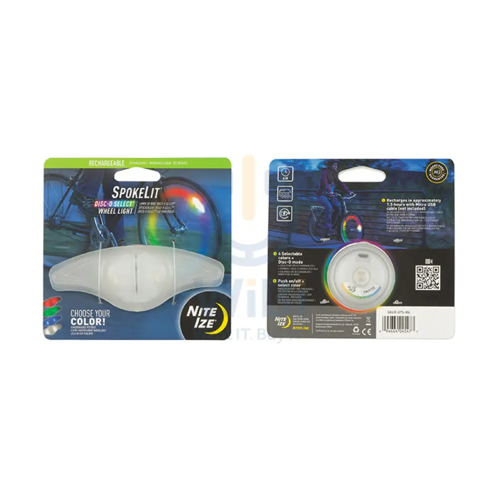 NiteIze SpokeLit® Rechargeable Bike Wheel Light - Disc-O Select™ Accessories > Smart Devices