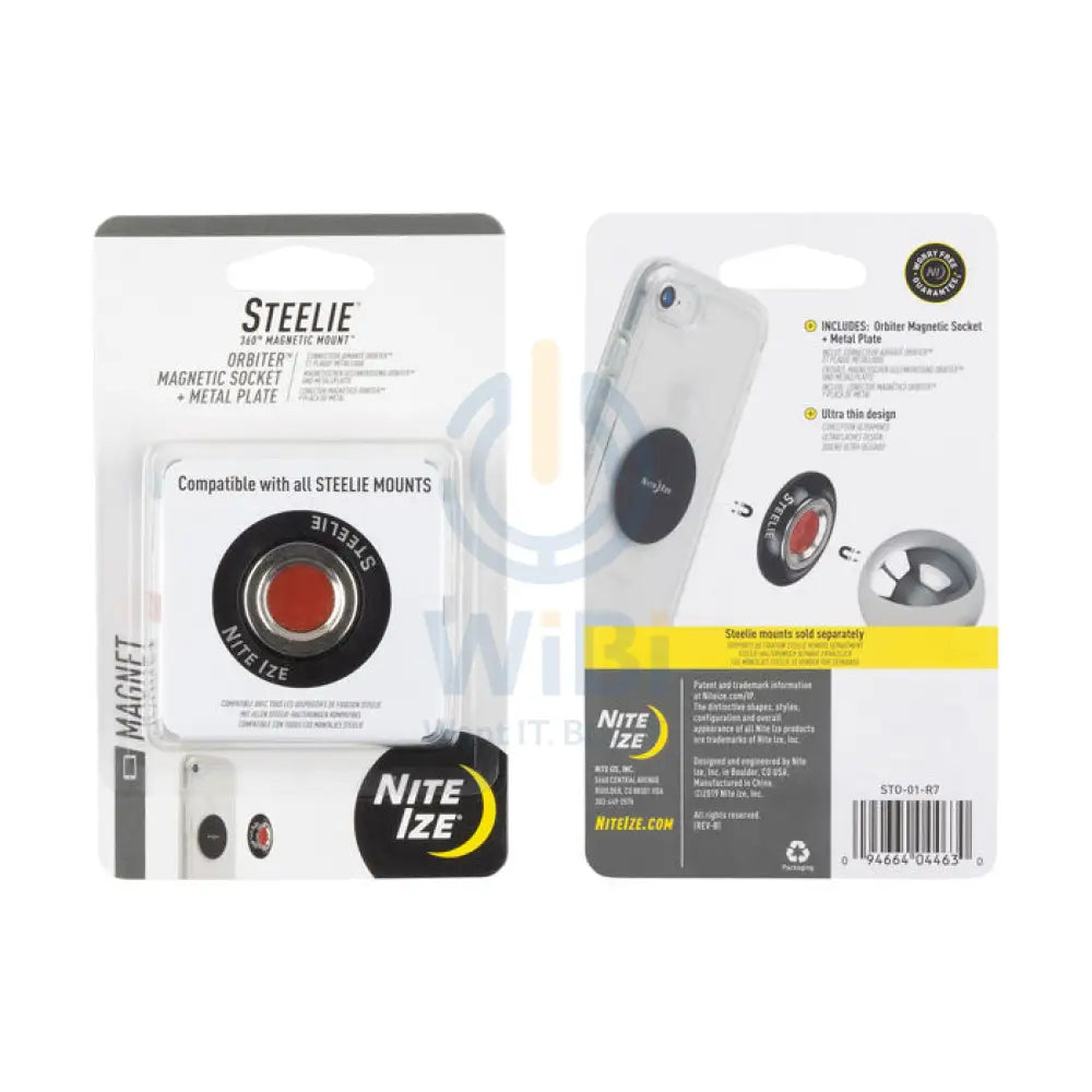 NiteIze Steelie® Orbiter™ Magnetic Socket + Metal Plate Accessories > Mobiles & Tablets > Mobiles > Mobile Holder