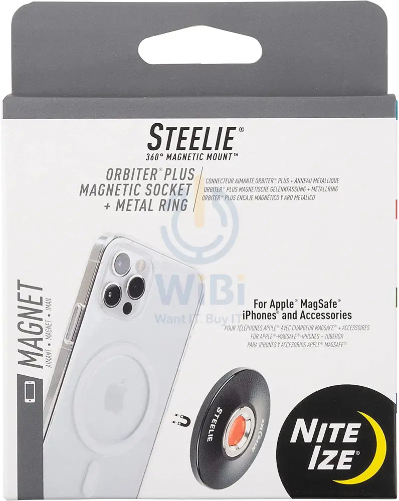NiteIze Steelie® Orbiter® Plus Dash Kit for Magsafe Accessories > Mobiles & Tablets