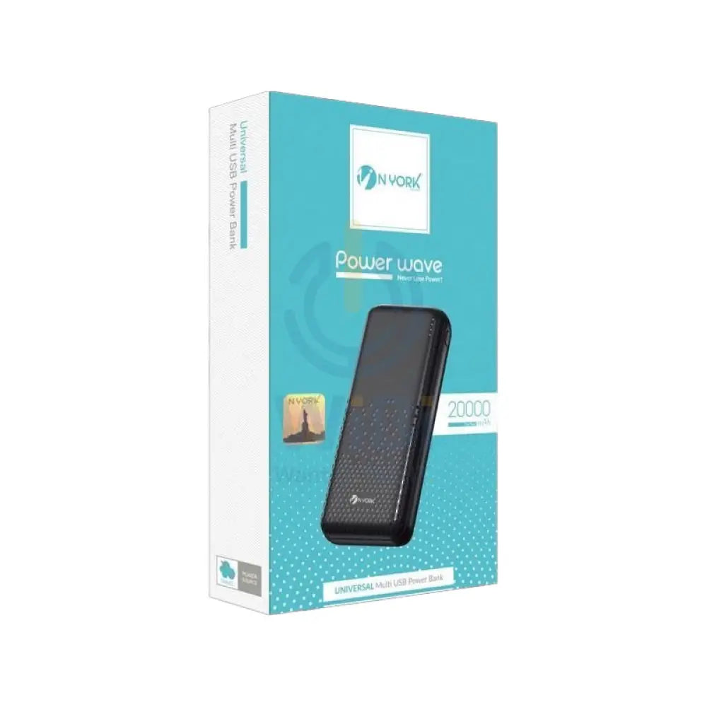 NYORK Universal Multi USB Power Bank - 20000 mAh / Black Accessories > Power Bank