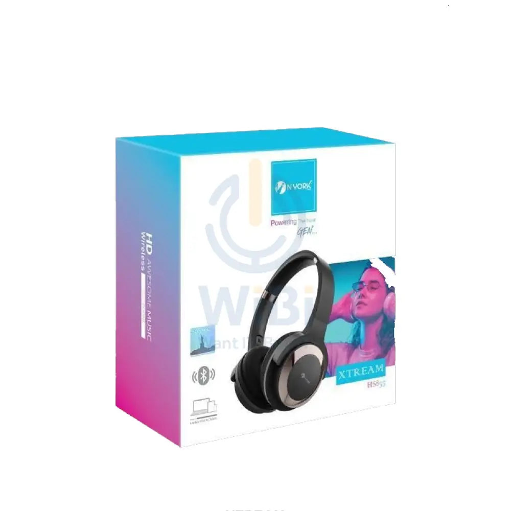 NYORK XTREAM Wireless Headphone - Black Accessories > Audio > Headphones