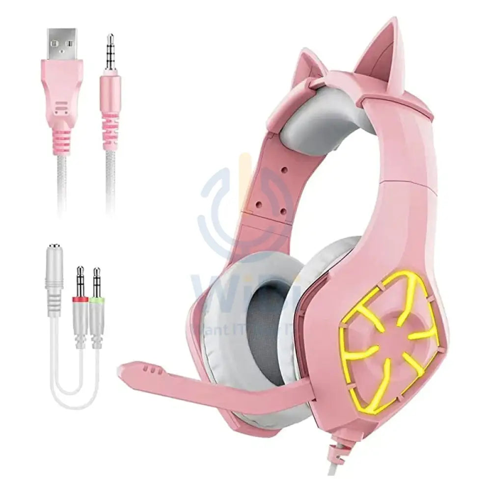 ONIKUMA-GAMING HEADSET GS 1000 - PINK Accessories > Audio > Headphones > Gaming Zone