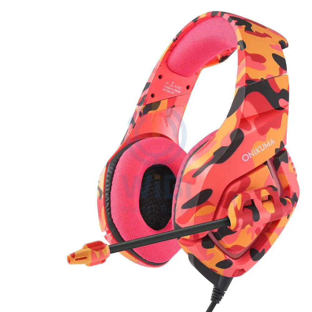 ONIKUMA-GAMING HEADSET K1 RED CAMO Accessories > Audio > Headphones > Gaming Zone