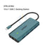 Onten UC962 10-in-1 USB-C Multi-Function Docking Station - Green Accessories > USB Hub