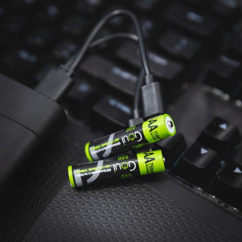 GOUI Rechargeable AAA Battery - 400mAh / 750mWh / 1.5V / USB-C