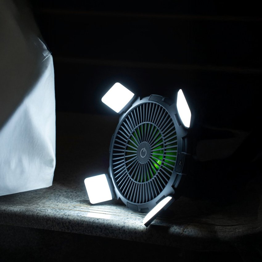 GOUI Flow Multifunctional Fan with Light - 8000mAh / Black