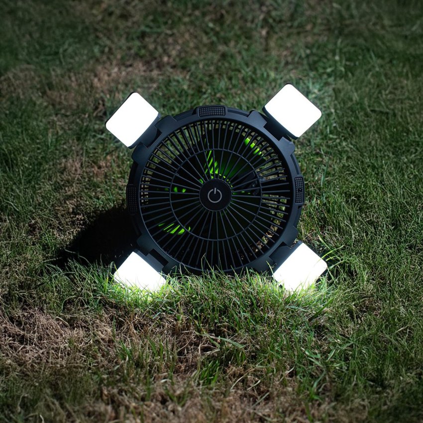 GOUI Flow Multifunctional Fan with Light - 8000mAh / Black