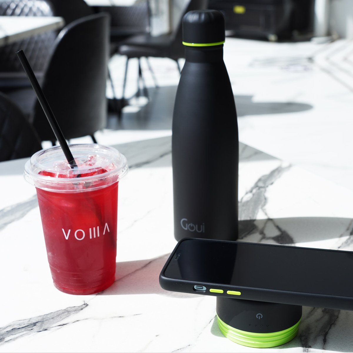 GOUI LOCH Bottle - Wireless /  6000 mAh / 420ml / Stone Black