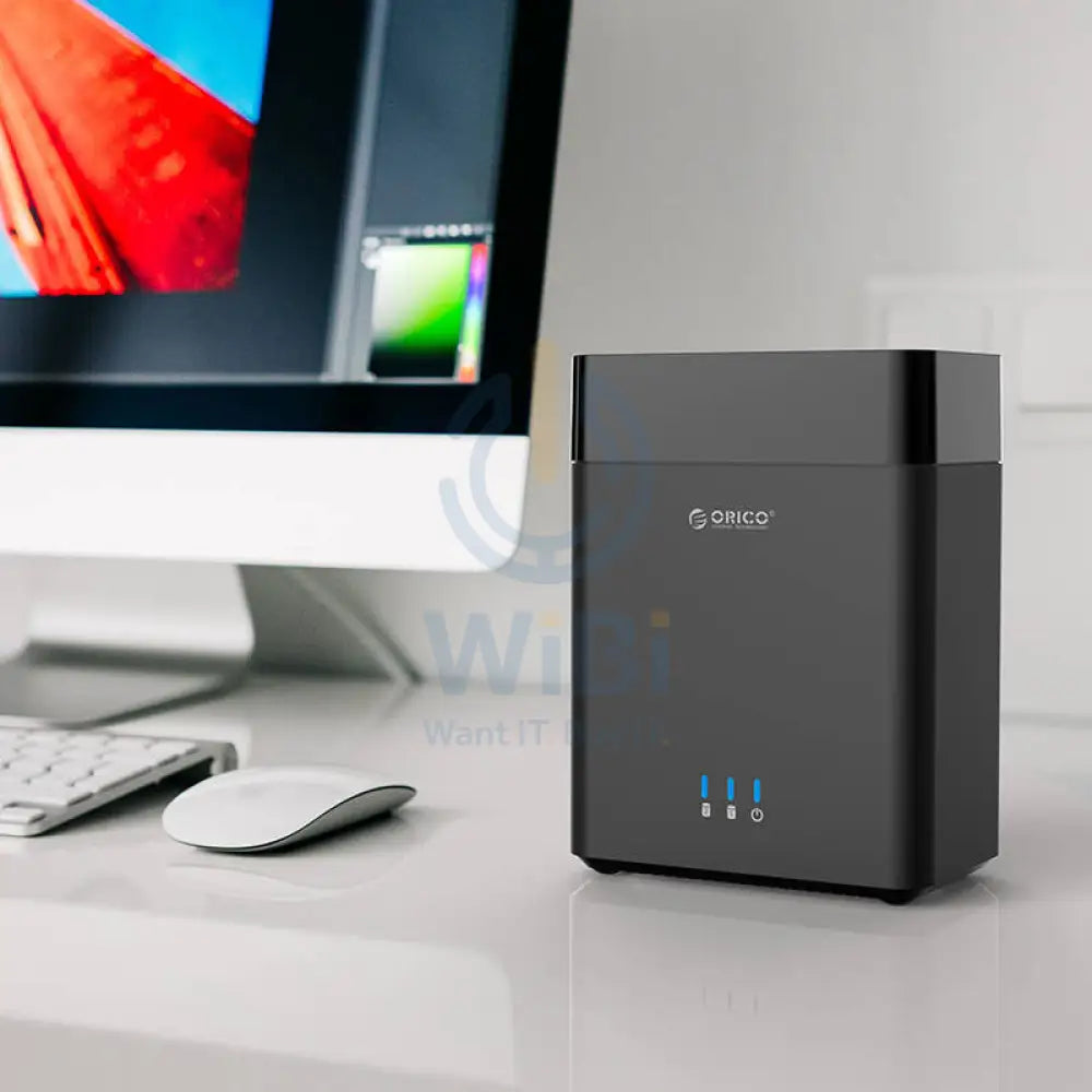 ORICO 3.5 inch 2 Bay Magnetic-type Type-C Hard Drive Enclosure - Black Accessories > Other Laptop Accessories