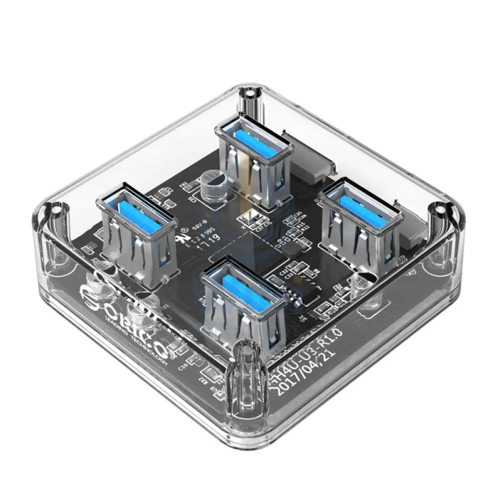 ORICO 4 Port USB3.0 Transparent HUB Accessories > USB Hub