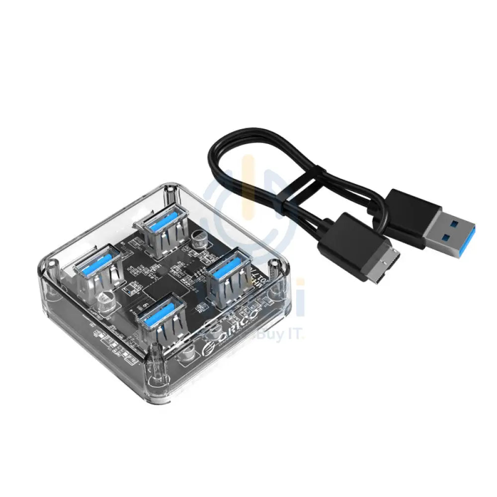 ORICO 4 Port USB3.0 Transparent HUB Accessories > USB Hub
