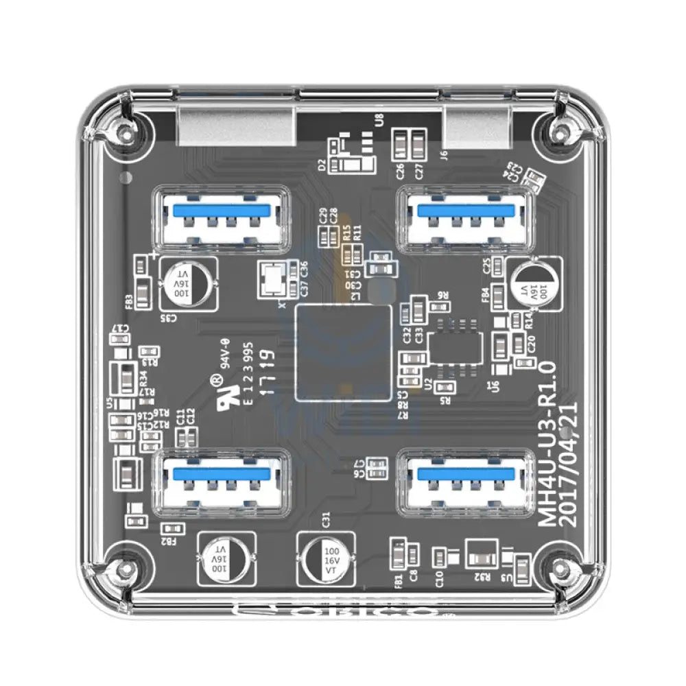 ORICO 4 Port USB3.0 Transparent HUB Accessories > USB Hub