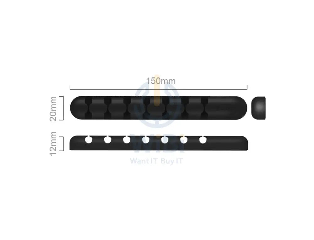 ORICO Desktop Cable Fixer 7 Way - Black Accessories > Smart Devices