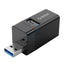 ORICO Mini 3-in-1 USB Hub - Black Accessories > USB Hub