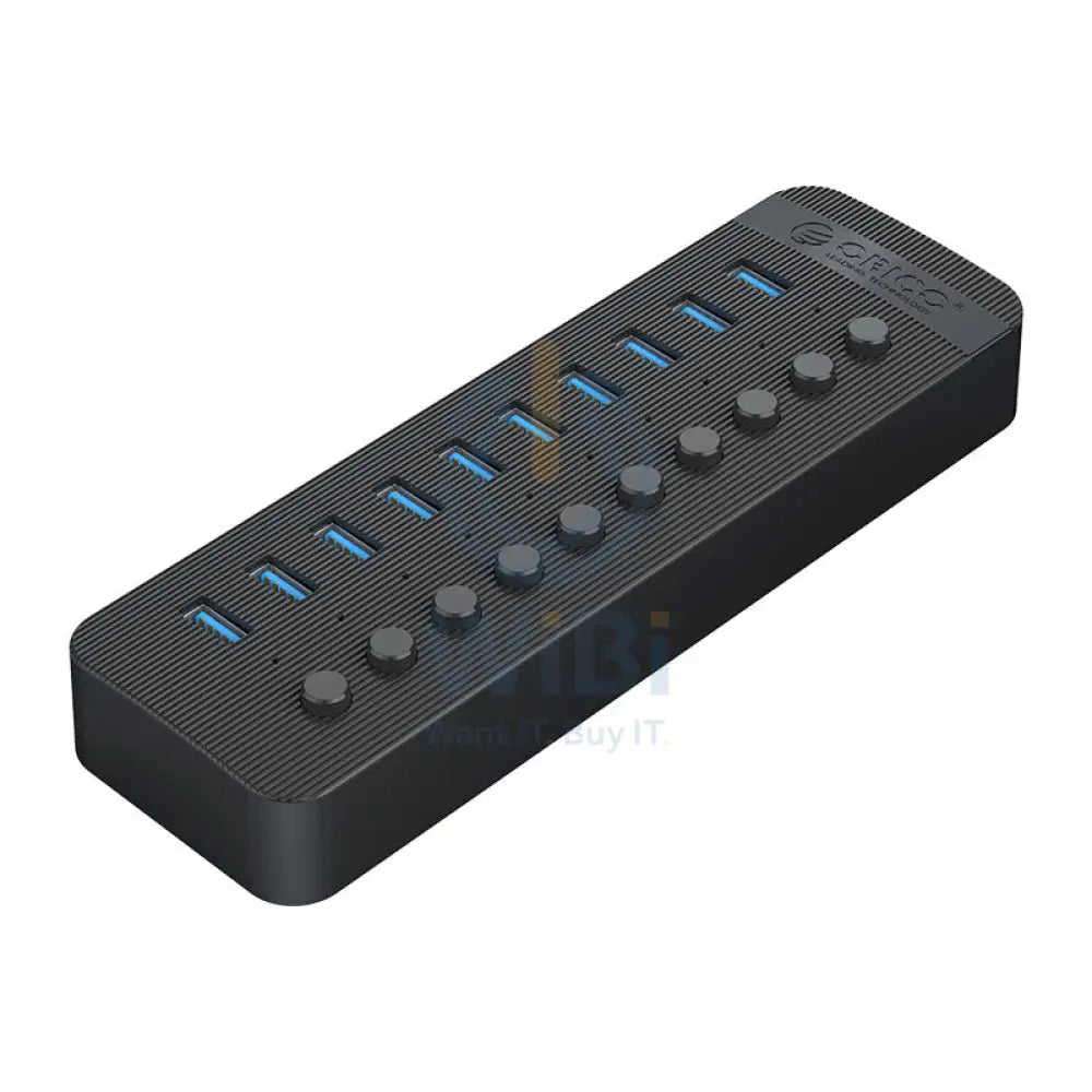 ORICO Multi-Port Hub With Individual Switches - 10-Ports / Black Accessories > USB Hub