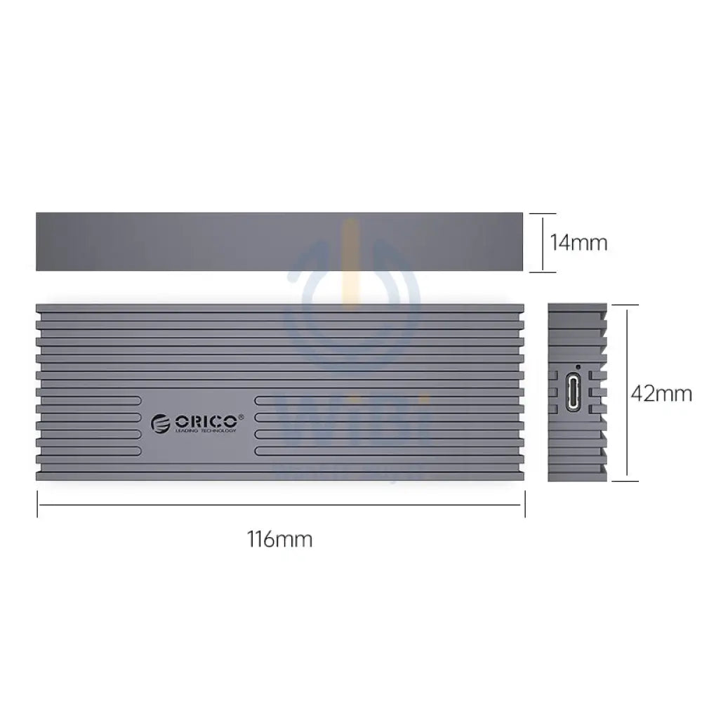 ORICO USB3.2 20Gbps M.2 NVMe SSD Enclosure - Grey Accessories > Other Laptop Accessories